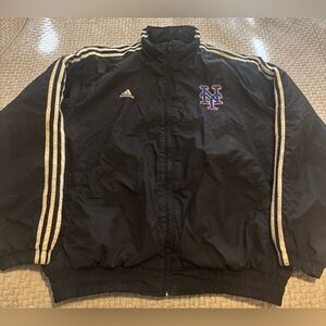 Vintage New York Mets Adidas Embroidered MLB Baseball Coat Size Large